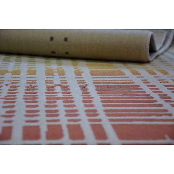 Matta SCANDI 18216/063 - stripes checkeröd, 120x170 cm