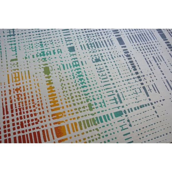 Matta SCANDI 18216/063 - stripes checkeröd, 120x170 cm