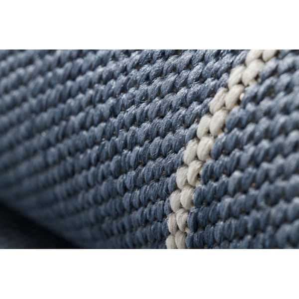Matta FLAT 48721/591 SISAL - 3d kub blå, 140x200 cm