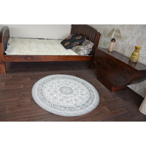 Matta runda FLAT 48691/637 SISAL - stained glass, cirkel 120 cm