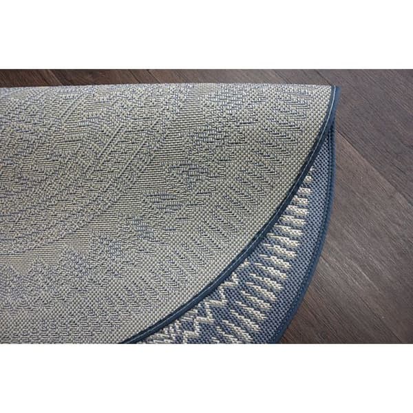 Matta runda FLAT 48695/591 SISAL - stained glass, cirkel 120 cm