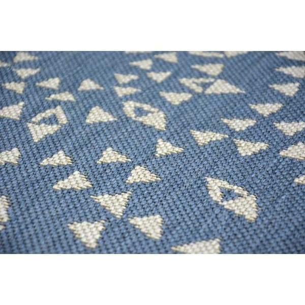 Sisal-hjuletæppe SISAL FLAT 48715/591 glasmaleri, cirkel 120 cm