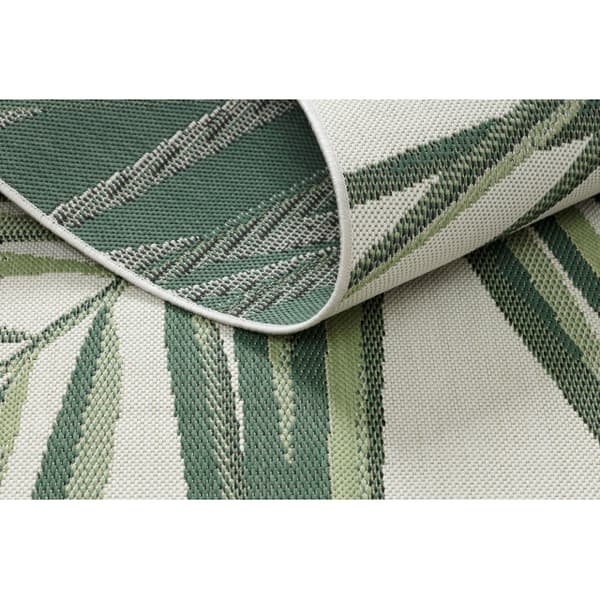 Sisaltæppe SISAL COLOR 19434/062 Blade Grøn JUNGLE, 80x150 cm