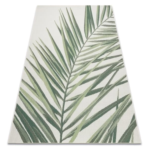Sisaltæppe SISAL COLOR 19434/062 Blade Grøn JUNGLE, 80x150 cm