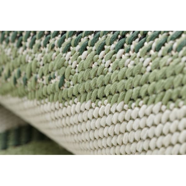 Sisaltæppe SISAL COLOR 19434/062 Blade Grøn JUNGLE, 200x290 cm