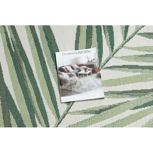 Sisaltæppe SISAL COLOR 19434/062 Blade Grøn JUNGLE, 200x290 cm