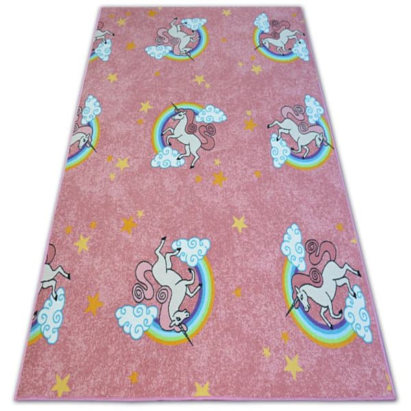 Matto lapsille UNICORN vaaleanpunainen SUNNUNTAI, 250x300 cm