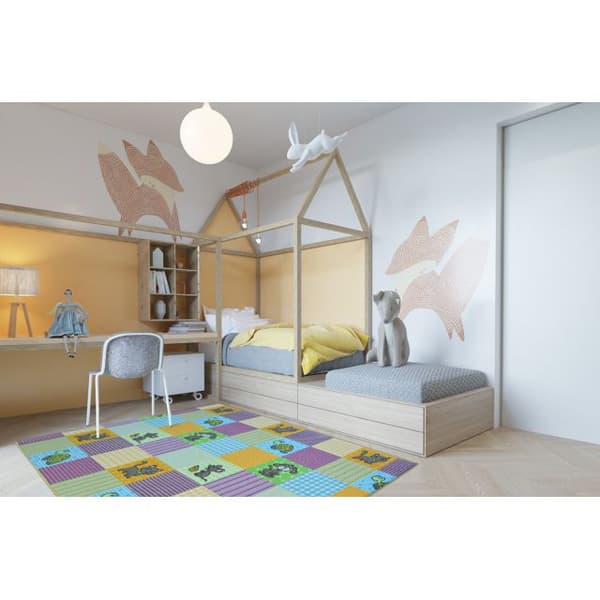 Inbyggd matta för barn PETS, 100x300 cm