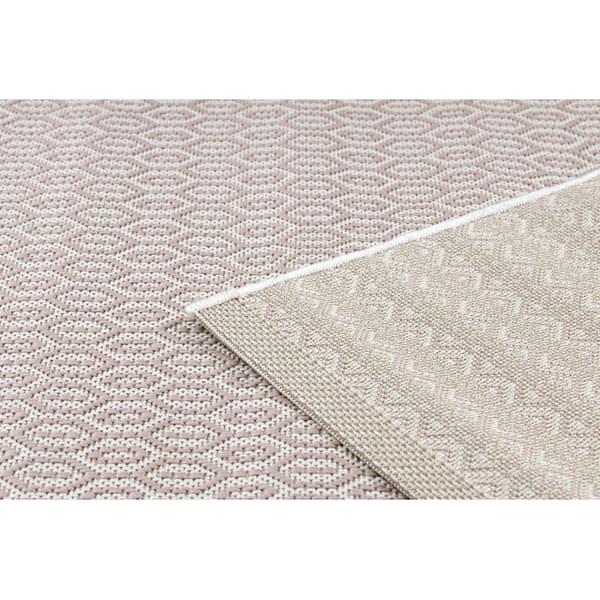 Matta FLAT 48603/526 Eyelets - grädde rosa, 200x290 cm