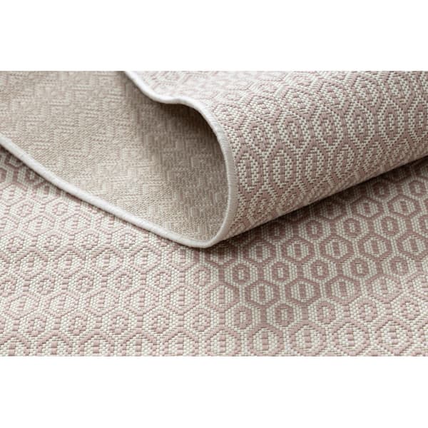 Matta FLAT 48603/526 Eyelets - grädde rosa, 200x290 cm
