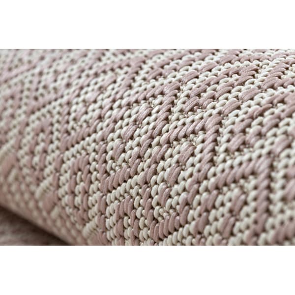 Matta FLAT 48603/526 Eyelets - grädde rosa, 200x290 cm