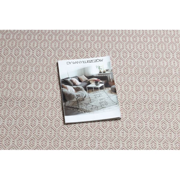 Matta FLAT 48603/526 Eyelets - grädde rosa, 200x290 cm