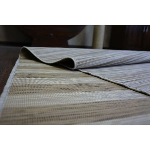 Sisaltæppe dobbeltsidet SISAL DOUBLE 29203/750 Strimler brun/beige, 160x230 cm