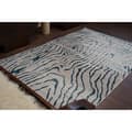 Miniatyrbild 2 av 5: Matta ACRYLIC MANYAS 195AA Grey/Blå fringe, 80x150 cm