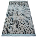 Miniatyrbild 1 av 5: Matta ACRYLIC MANYAS 195AA Grey/Blå fringe, 80x150 cm