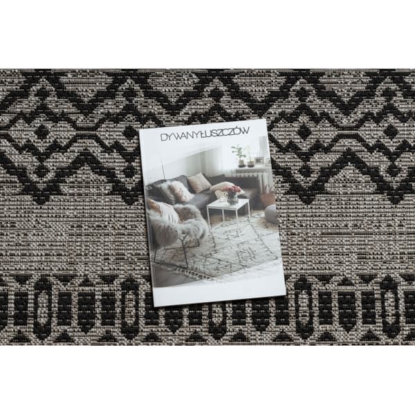 MATTA SIZAL FLOORLUX 20510 silver / svart, 60x110 cm
