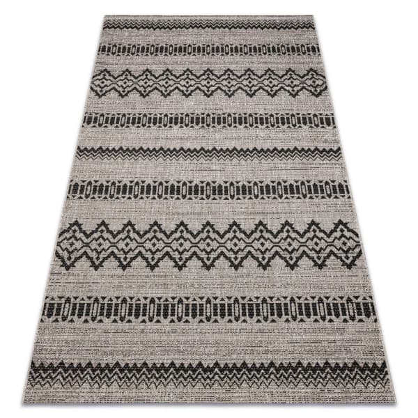 MATTA SIZAL FLOORLUX 20510 silver / svart, 60x110 cm