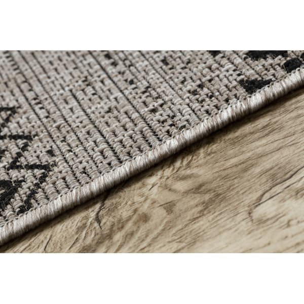 MATTA SIZAL FLOORLUX 20510 silver / svart, 160x230 cm