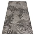 Miniatyrbild 1 av 5: MATTA SIZAL FLOORLUX 20504 LÖV silver / svart JUNGLE, 80x150 cm