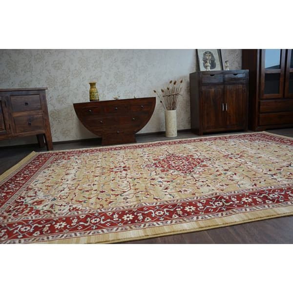 Tæppe Wełniany VERA W1087 Camelhair / terra WEŁNA, 160x235 cm