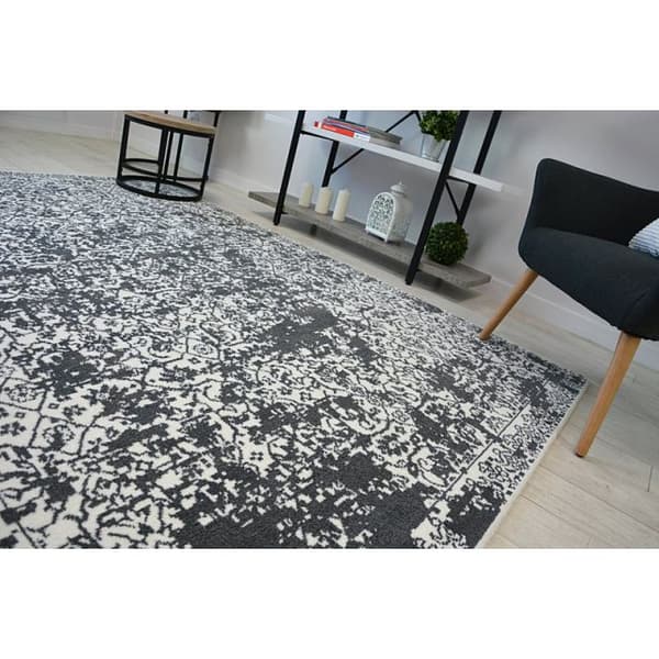 Matta SENSE Micro 81260 VINTAGE vit/antracit, 200x290 cm