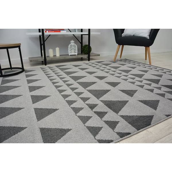 Matta SENSE Micro 81243 TRIANGLER silver/antracit, 80x150 cm