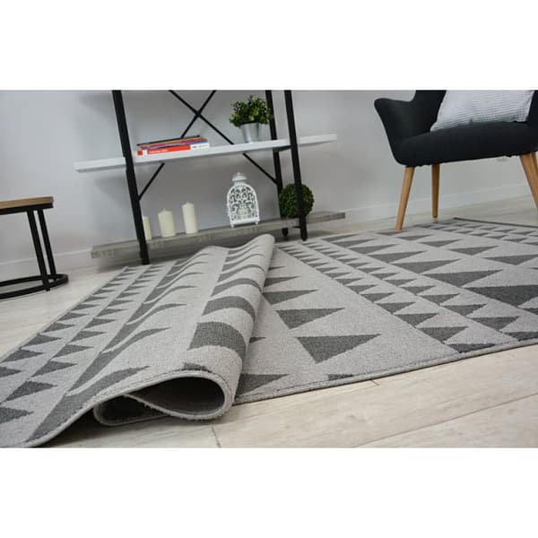 Matta SENSE Micro 81243 TRIANGLER silver/antracit, 80x150 cm