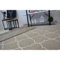 Miniatyrbillede 3 af 5: Tæppe SENSE Micro 81220 MAROKKANSK KLØVER beige/hvid TRELLIS, 80x150 cm