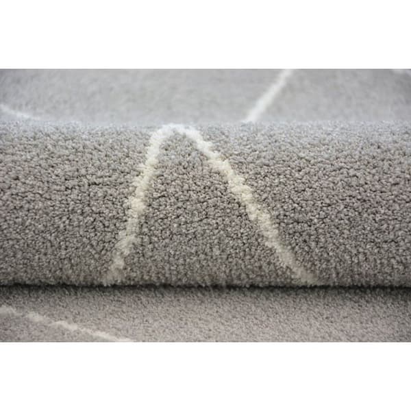 Matta SENSE Micro 81249 ZIGZAG ETHNO silver/vit, 80x150 cm