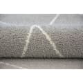 Miniatyrbild 3 av 5: Matta SENSE Micro 81249 ZIGZAG ETHNO silver/vit, 80x150 cm