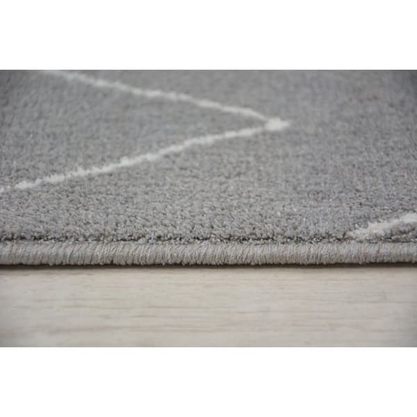 Matta SENSE Micro 81249 ZIGZAG ETHNO silver/vit, 80x150 cm