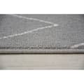 Miniatyrbild 5 av 5: Matta SENSE Micro 81249 ZIGZAG ETHNO silver/vit, 80x150 cm