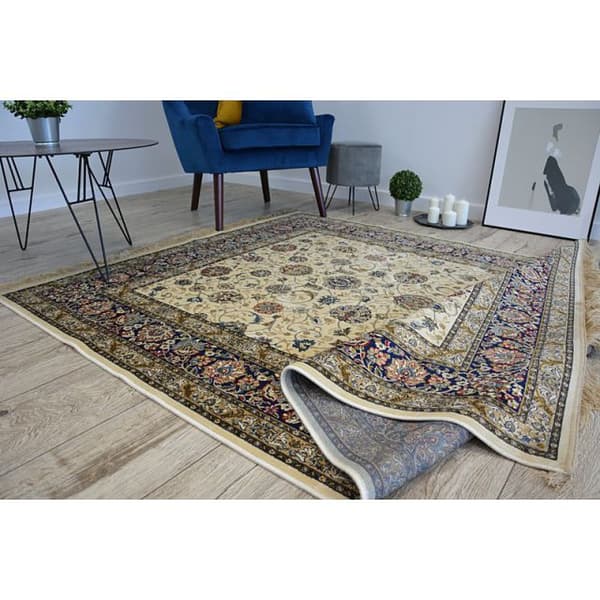 Matto WINDSOR 22933 jacquard väri norsunluu - Kehys Kukat, 160x230 cm