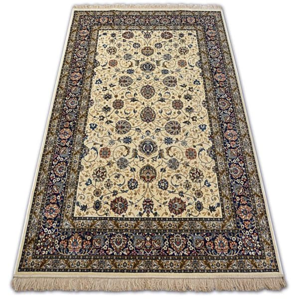 Tæppe WINDSOR 22933 jacquard elfenben - Ramme Blomster, 160x230 cm