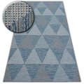 Miniatyrbild 1 av 5: Matta SISAL LOFT 21132 TRIANGLER ivory/silver/blå, 80x150 cm