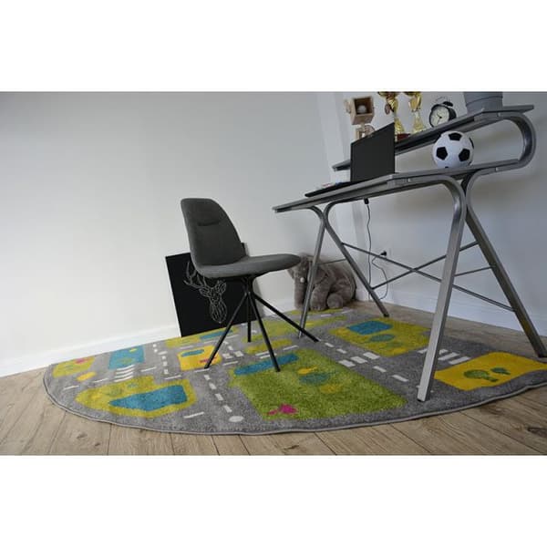 Matto PAINT neljännes G4777 - Kadut harmaa/kerma, 200x200 cm