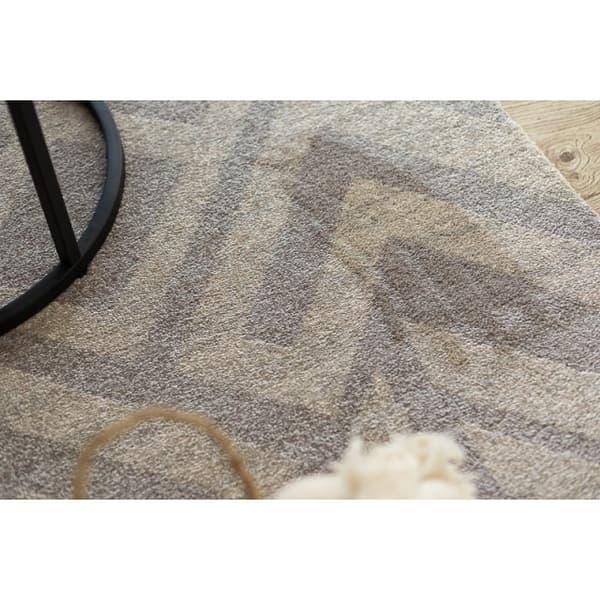 Matta SOFT 8028 ETHNO HERRINGBONE brun / beige, 140x190 cm