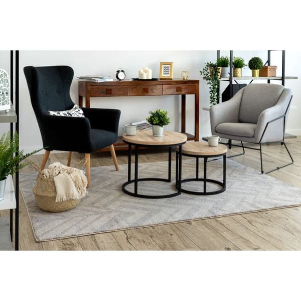 Matta SOFT 8028 ETHNO HERRINGBONE brun / beige, 140x190 cm