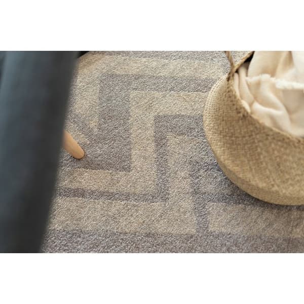 Matta SOFT 8028 ETHNO HERRINGBONE brun / beige, 140x190 cm