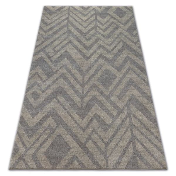 Matta SOFT 8028 ETHNO HERRINGBONE brun / beige, 140x190 cm