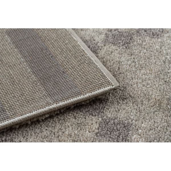 Matta SOFT 8047 DIAMOND PATTERN grädde / ljus brun, 140x190 cm