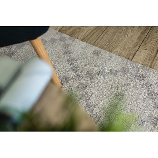 Matta SOFT 8047 DIAMOND PATTERN grädde / ljus brun, 140x190 cm