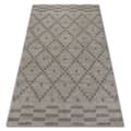 Miniatyrbild 1 av 5: Matta SOFT 8047 DIAMOND PATTERN grädde / ljus brun, 140x190 cm