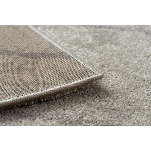 Matta SOFT 8050 ZIGZAG BOHO grädde / ljus brun, 120x170 cm