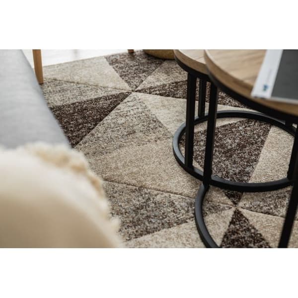 Matto FEEL 5672/15055 KOLMIOT beige / ruskea / kerma, 120x170 cm