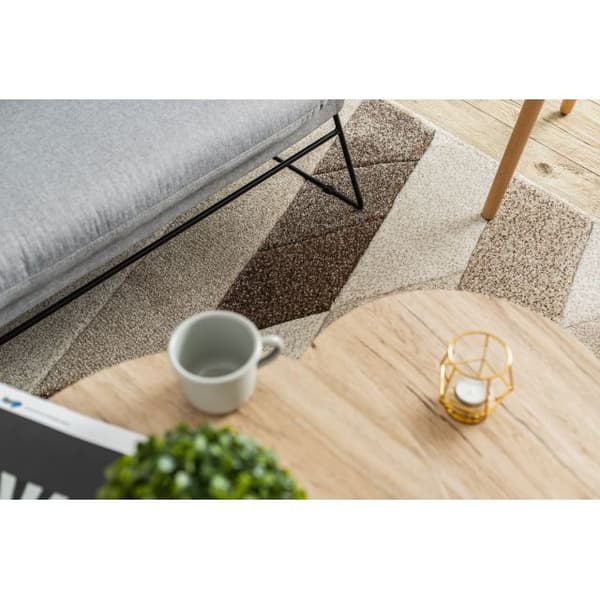 Matta FEEL 5674/15055 DIAMONDS beige / brun / grädde, 180x270 cm