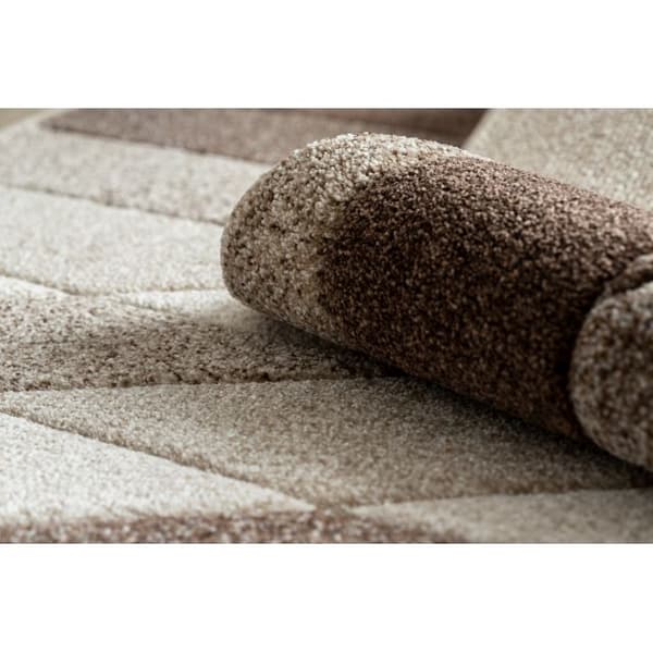Matta FEEL 5674/15055 DIAMONDS beige / brun / grädde, 180x270 cm