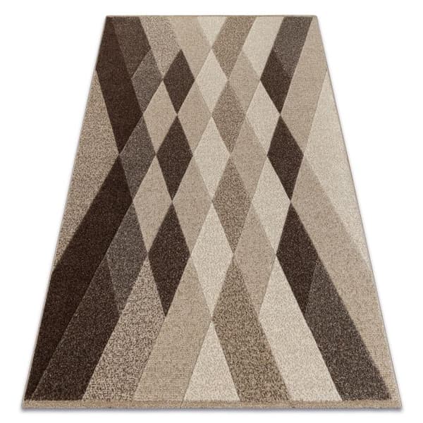 Matta FEEL 5674/15055 DIAMONDS beige / brun / grädde, 180x270 cm