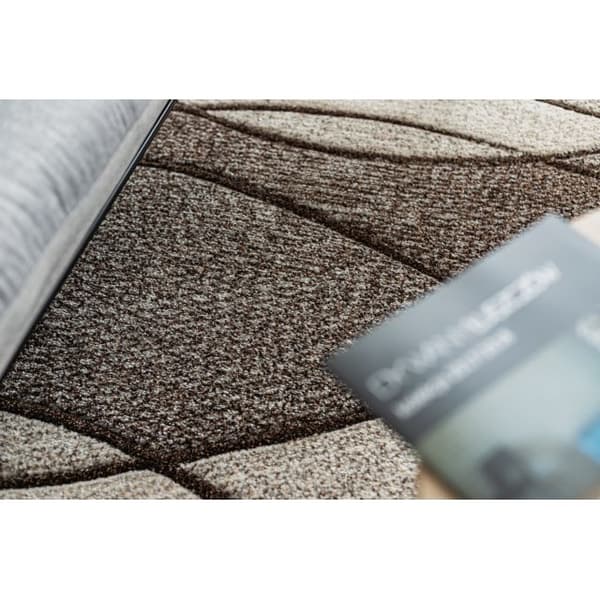 Matta FEEL 5675/15011 WAVES brun / beige / grädde, 80x150 cm