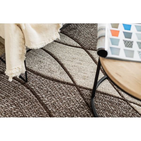 Matta FEEL 5675/15011 WAVES brun / beige / grädde, 80x150 cm